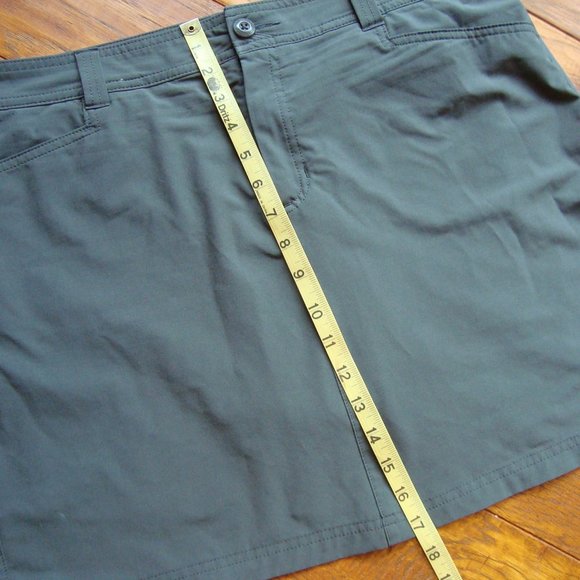 Eddie Bauer Adventurer Skort Skirt Athletic Tennis Golf Gray sz 12 - Picture 7 of 11